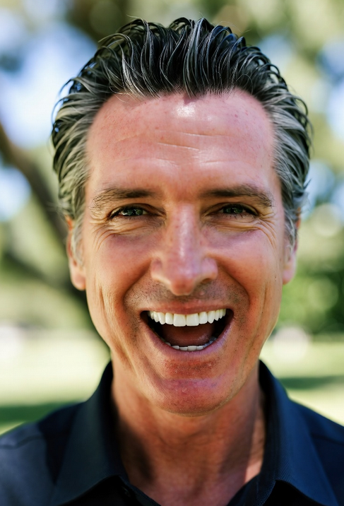 Imagen de Y Gavin Newsom se burla del slogan Make América Great again (hagamos a américa grandiosa nuevamente. Dice: Lo acabamos de hacer. Con referencia a la victoria demócrata de las elecciones del 4 de noviembre. 